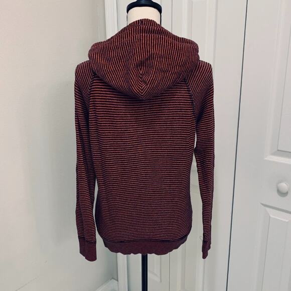 J. Crew Red/Blue striped Hoodie - S - Picture 6 of 9